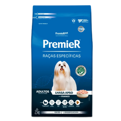 Ração Premier Raças Específicas Lhasa Apso Cães Adultos Frango 2,5kg 7.5Kgs