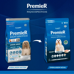 Ração Premier Raças Específicas Lhasa Apso Cães Adultos Frango 2,5kg 7.5Kgs