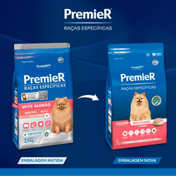 Ração Premier Raças Específicas Spitz Alemão Cães Adultos Frango 2,5kg 7,5 Kgs