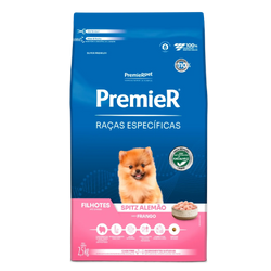 Ração Premier Raças Específicas Spitz Alemão Cães Filhotes Frango 1Kgs 2,5kg
