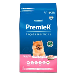Ração Premier Raças Específicas Spitz Alemão Cães Filhotes Frango 1Kgs 2,5kg