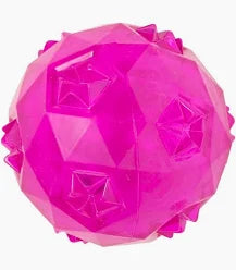 Bola TPR Diamond Jambo Pet Rosa Grande - Com Som para Cães